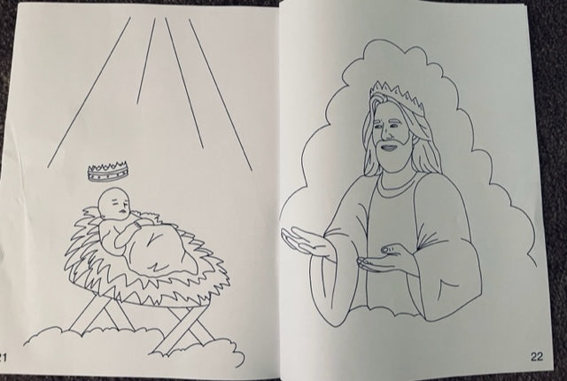 "Twas The Night Before Christ's Birth" Coloring Book (E-Copy: Print At Home)